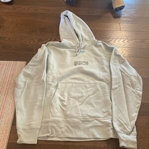 Helmut Lang seafoam green hooded sweatshirt. Size S